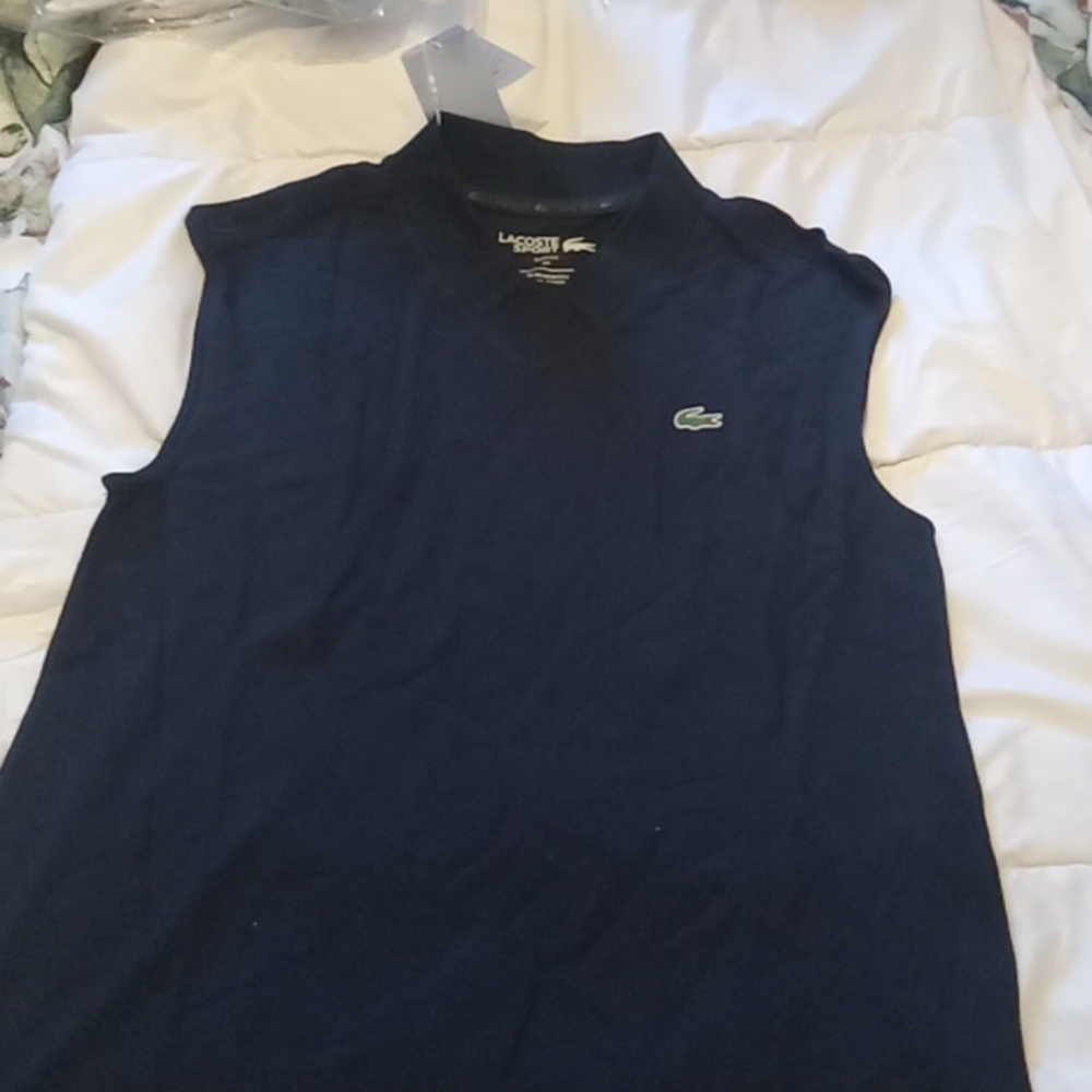 Blue no sleeves shirt
